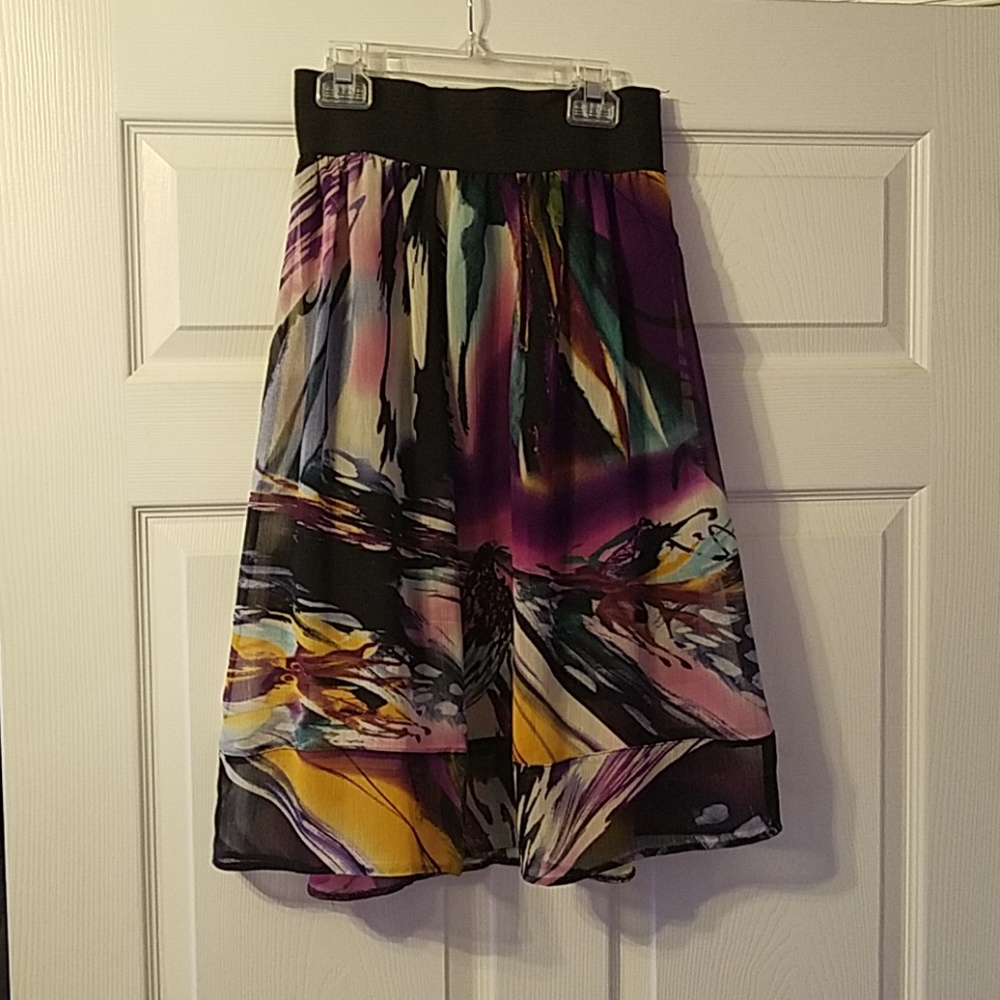 Midi Colorful/Multicolored Skirt